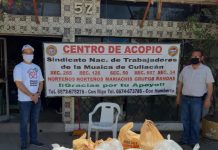 Cobaes se solidariza con entrega de despensas a músicos de Culiacán y Guamúchil