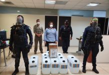 SSP Sinaloa recibe donativo de caretas y gel antibacterial de la UAS
