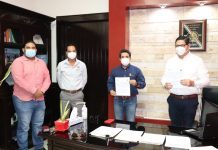 Firma de convenio de colaboración entre municipio y estado para aplicación del FISE 2020.