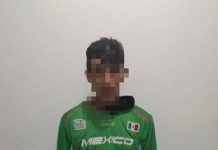 Policías Estatales aseguran a persona con sustancias nocivas