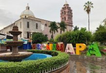 Ante lluvia elementos de Protección Civil y Bomberos recorren cabecera municipal y comunidades.