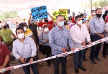 Inaugura Quirino tres colectores en Los Mochis