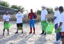 Participa SEDESU en limpieza de playa en El Maviri