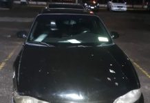 Tras reporte de disparos Policías Estatales aseguran un vehículo y un arma larga