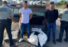 Detecta GN un automóvil que transportaba droga en la Mazatlán-Culiacán
