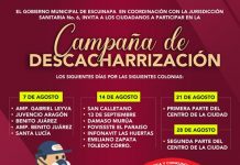 Continuará campaña descacharrización en colonias de la cabecera municipal.