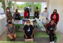 Elaboran cubre bocas integrantes de proyecto productivo, corte y confección en la comunidad El Trébol l.