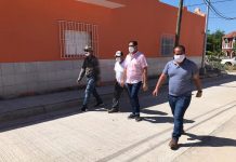 Presidente municipal recorre y supervisa obra de la calle México en la Concha y, rúa de la zona serrana.