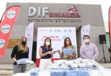 Recibe DIF Sinaloa donativo de 50 mil cubrebocas por parte de Coppel