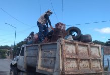 Se obtiene 15 toneladas de cacharros en colonias periféricas de Escuinapa.