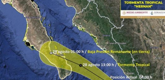 ”La Tormenta Tropical Hernan se localiza frente a las costas de Sinaloa informa SMN: Protección Civil Sinaloa”