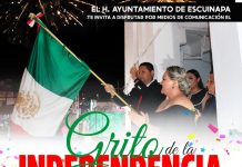 Municipio de Escuinapa preparado para dar el Grito de Independencia.