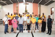 Elementos de Protección Civil tienen misa de acción de gracia.