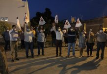 Soto Grave abandera obra de pavimentación en colonia Gabriel Leyva.