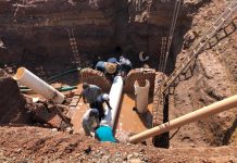 Reparan línea de agua potable y se restablece el suministro en la zona norte