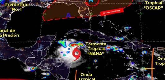 Tormenta ‘Nana’ provocará fuertes lluvias en 6 estados del sur