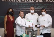 Entrega el CMB el cinturón Mazahua al mérito humanitario ante el COVID