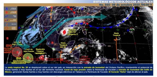Un canal de baja presión podría provocar lluvias en Mazatlán