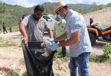 Emprende gobierno municipal limpieza de arroyos y camino hacía el Camarón.
