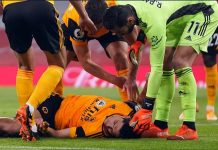 Raúl Jiménez sufrió fractura de cráneo; ya fue operado