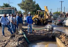 Se rompe tubería de 24 pulgadas, estarán sin agua varias colonias y el Centro