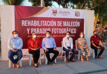 Soto Grave abandera rehabilitación del malecón y parador fotográfico en Teacapán