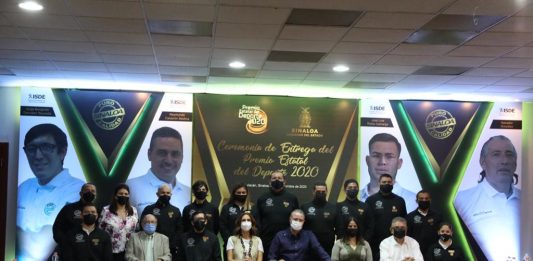 Quirino entrega el Premio Estatal del Deporte 2020