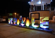 Se inaugura un nuevo parador fotográfico con letras, ahora en la sindicatura de Pozole.