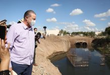 Quirino inicia nueva etapa de entubado del dren San Joachín, en Guasave