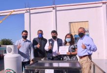 El Presidente Municipal de Rosario, Dr. Manuel Antonio Pineda Domínguez, y el Secretario de Economía del Estado, Javier Lizárraga Mercado, realizaron la entrega de equipos productivos para micro empresarios del municipio.