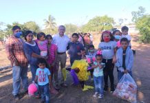 Más de 30 familias de la comunidad de El Valamo se vieron beneficiadas con apoyos alimenticios e invernales