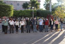 Autoridades municipales de Escuinapa conmemoran el 106 aniversario de la Ley Agraria.