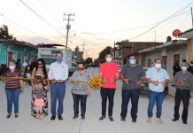 Cumple Soto Grave con pavimentación de calle Venustiano Carranza con más de 2 millones de pesos.