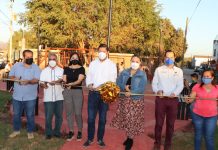 Honra Ayuntamiento de Escuinapa al Gral. Martín Espinoza Segura con construcción de parque en la colonia 10 de mayo.