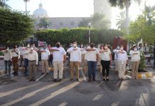 Autoridades de Escuinapa encabezan 81 conmemoración del Día de la Bandera de México.