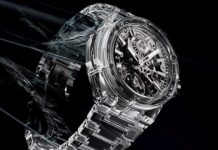 Hublot logra una nueva proeza: crear un reloj de zafiro puro