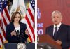 López Obrador y vicepresidenta Kamala Harris tendrán reunión virtual