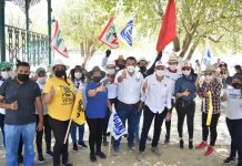 Germán Escobar recibe apoyo de los habitantes de Cosalá