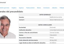 Presenta Rubén Rocha Moya su declaración 3 de 3