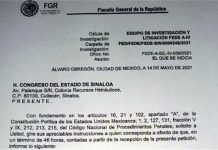 Indaga FGR a Quirino Ordaz por tarjetas en Sinaloa