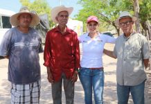 Fernanda Oceguera pacta compromisos con vecinos de El Trébol 1 y Ejido de la Campana.