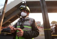 Inicia retiro de escombros tras desplome de L12; realizan cortes viales en avenida Tláhuac