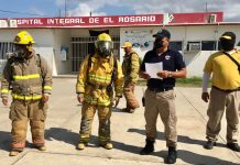 CRUZ ROJA, PROTECCIÓN CIVIL Y HOSPITAL INTEGRAL DEL MUNICIPIO DE ROSARIO PARTICIPAN EN EL PRIMER SIMULACRO NACIONAL 2021.