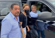Félix Salgado Macedonio saluda a AMLO en gira por Guerrero