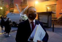 Silvano Aureoles llega a Palacio Nacional a presentar pruebas sobre ‘narcoelección’ en Michoacán