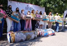 ROSY FUENTES ENTREGA APOYOS POR TEMPORADA DE CALOR Y LLUVIAS