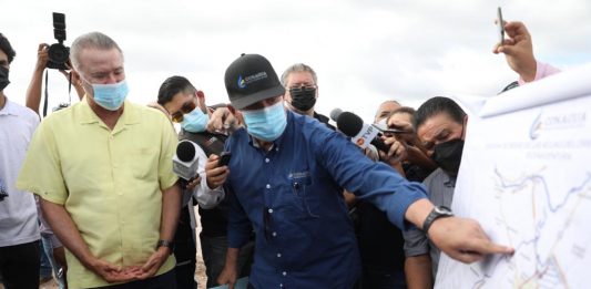 Quirino entrega la obra de dren Juárez en Los Mochis