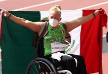 Mexicana Rosa Guerrero conquistó el bronce en lanzamiento de disco F55