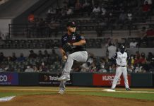 Venados de Mazatlán cayó 6-2 ante Algodoneros de Guasave, en el primer juego de la serie la Liga ARCO Mexicana del Pacífico, temporada 2021-2022, presentada por Caliente.mx.