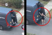 Captan a camioneta de Amazon ‘entregando’ a mujer; caso provoca teorías y empresa responde